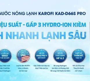 Máy Lọc Nước Nóng Lạnh Karofi KAD-D66S PRO - Chính Hãng Tại Cần Thơ