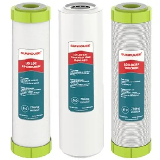 Bộ 3 lõi lọc thô Sunhouse 1-2-3