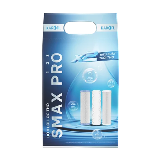 Bộ 3 lõi lọc thô KAROFI Smax Pro 1, 2, 3