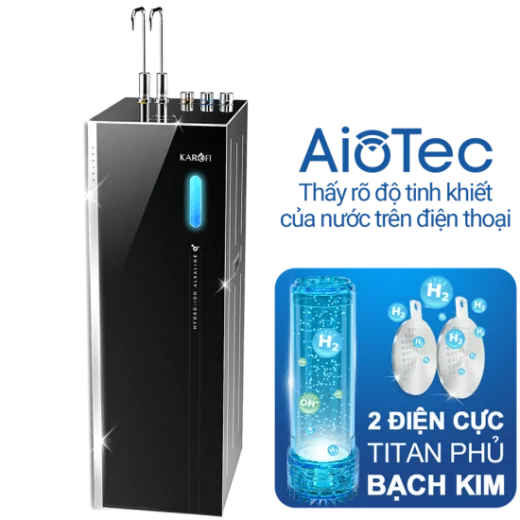 Máy lọc nước Hydro-ion kiềm nóng lạnh Karofi KAE-S688