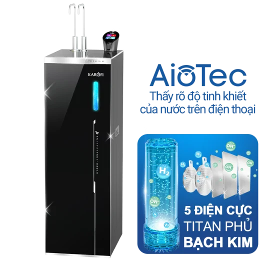 Máy lọc nước nóng lạnh Hydro-ion kiềm Karofi KAE-S86 PRO