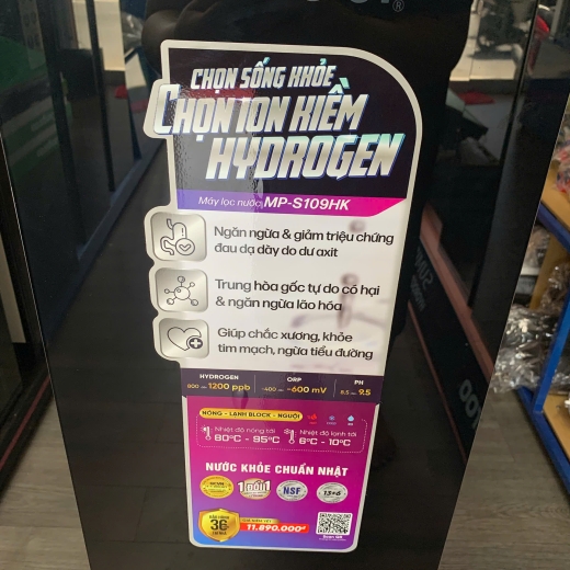 Máy lọc nước ion kiềm hydrogen Mutosi MP-S109HK